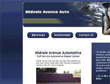 Tablet Screenshot of midvaleavenueautorepairservice.com